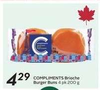 COMPLIMENTS Brioche Burger Buns