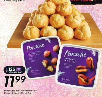 PANACHE Mini Profiteroles or Éclairs