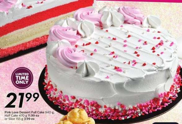 Pink Love Dessert Full Cake