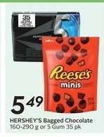 HERSHEY'S Bagged Chocolate or 5 Gum