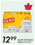 GLAD Tall Waste Bags 50-60 pk