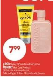 göt2b Styling / MONDAY Hair Care Products