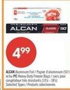 ALCAN Aluminum Foil / PC Heavy-Duty Freezer Bags