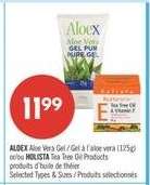 ALOEX Aloe Vera Gel / Gel à l'aloe vera (125g) ou HOLISTA Tea Tree Oil Products