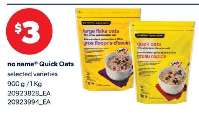 no name Quick Oats