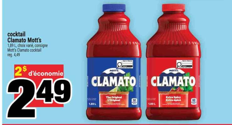 COCKTAIL CLAMATO MOTT'S