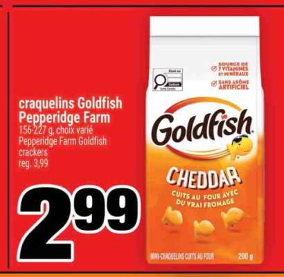 CRAQUELINS GOLDFISH PEPPERIDGE FARM
