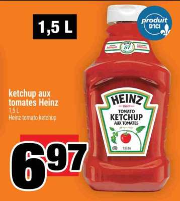 Ketchup aux tomates Heinz