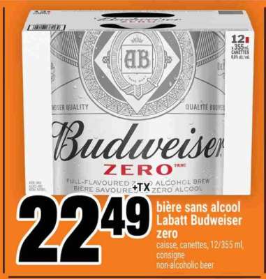 Labatt Budweiser Zero