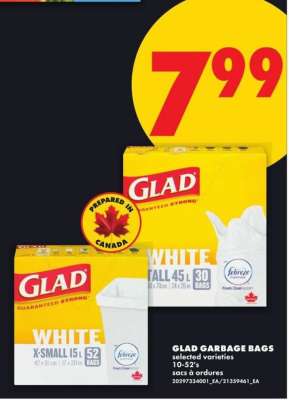 GLAD GARBAGE BAGS