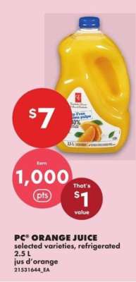 PC® Orange Juice