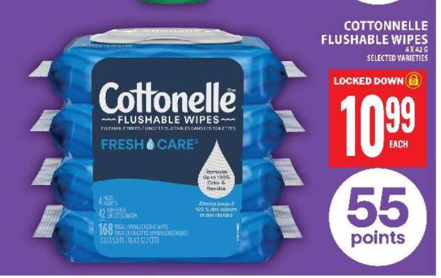 COTTONELLE FLUSHABLE WIPES