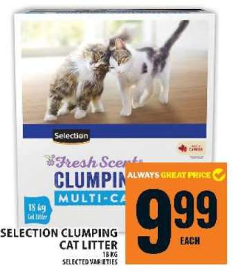 SELECTION CLUMPING CAT LITTER