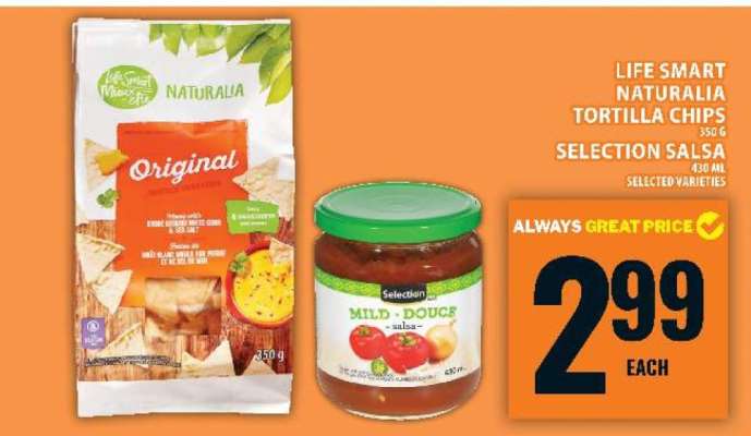 Life Smart Naturalia Tortilla Chips & Selection Salsa
