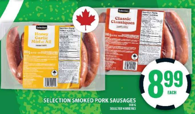Selection Smoked Pork Sausages