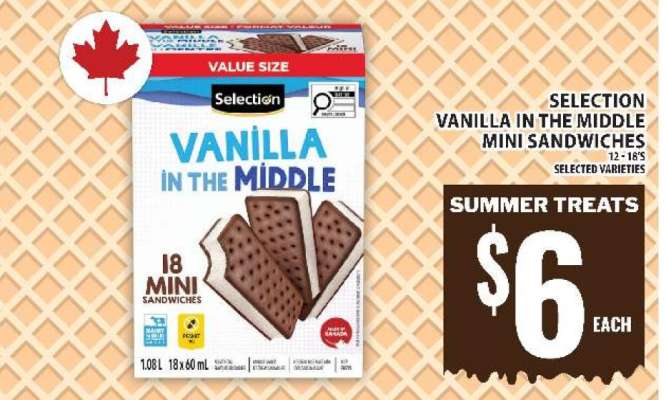 SELECTION VANILLA IN THE MIDDLE MINI SANDWICHES