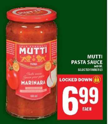 Mutti Pasta Sauce