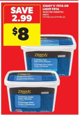 Ziggy's Feta or Light Feta