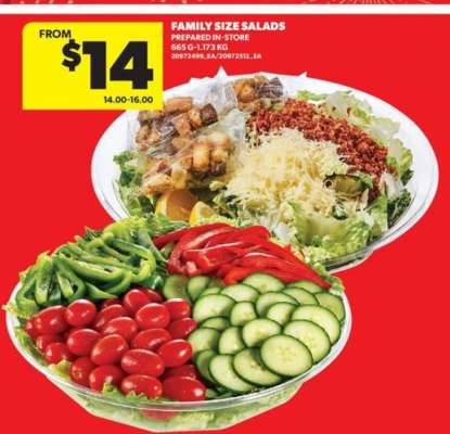 Family Size Salads