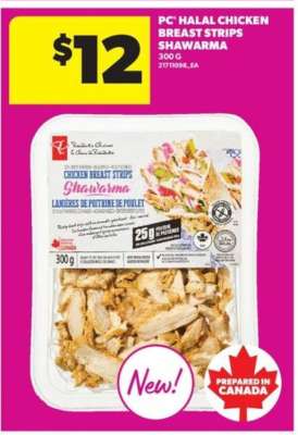PC Halal Chicken Breast Strips Shawarma