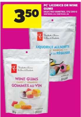 PC Licorice or Wine Gums