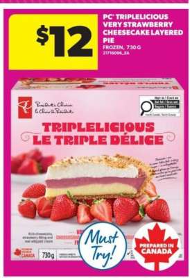 PC Triplelicious Very Strawberry Cheesecake Layered Pie