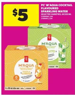 PC M'AQUA COCKTAIL FLAVOURED SPARKLING WATER