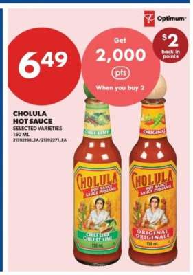 CHOLULA Hot Sauce