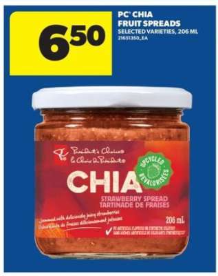 PC Chia Fruit Spreads