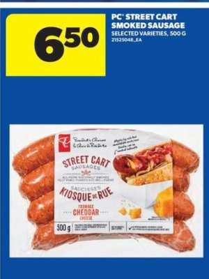 PC Street Cart Smoked Sausage