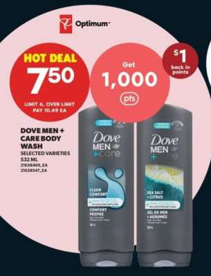 Dove Men+Care Body Wash