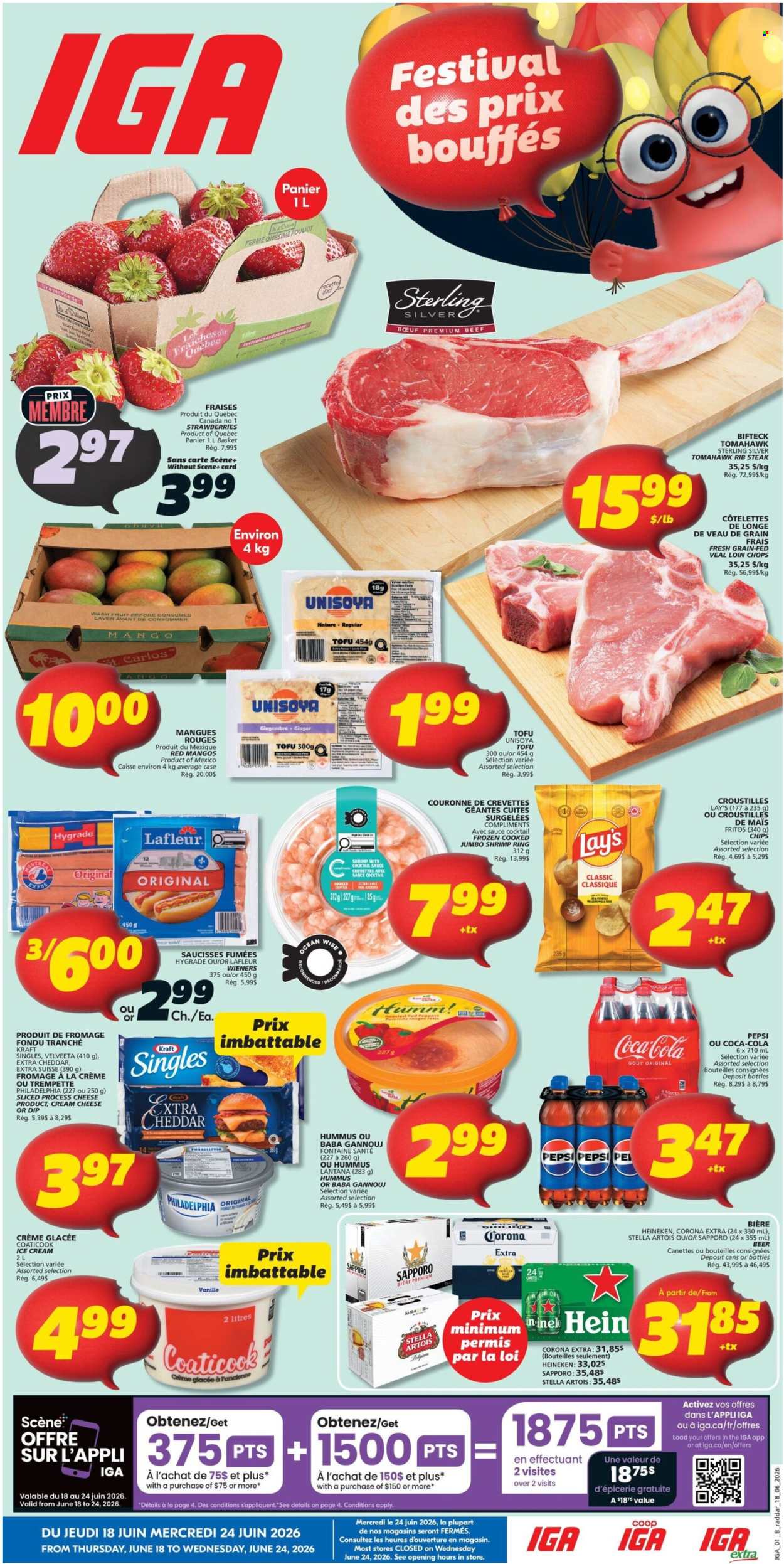 IGA flyer  - June 18, 2026 - June 24, 2026. Page 1
