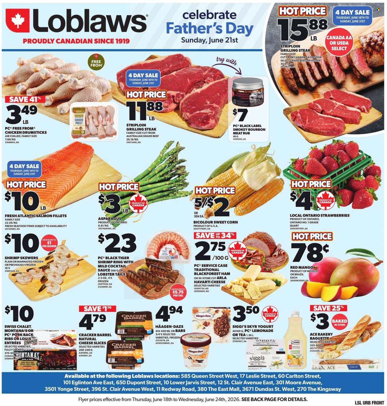 Loblaws flyer  - June 18, 2026 - June 24, 2026. Page 1