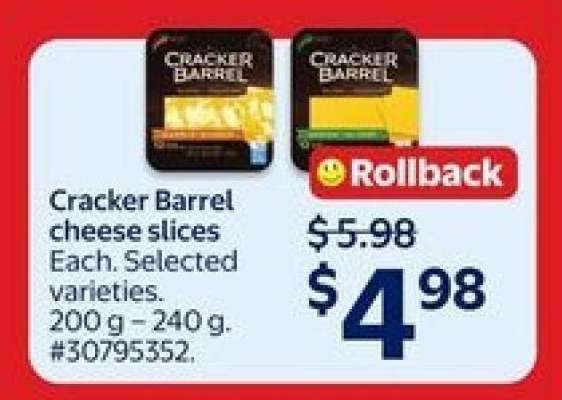 Cracker Barrel Cheese Slices
