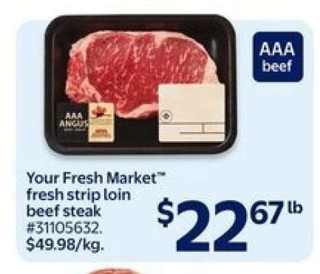 Your Fresh Market™ fresh strip loin beef steak
