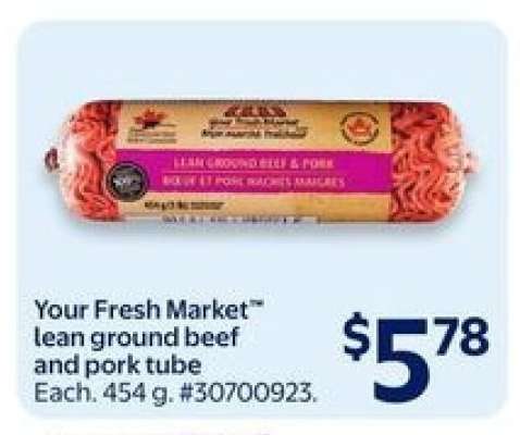 Your Fresh Market™ lean ground beef and pork tube