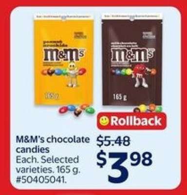 M&M's Chocolate Candies
