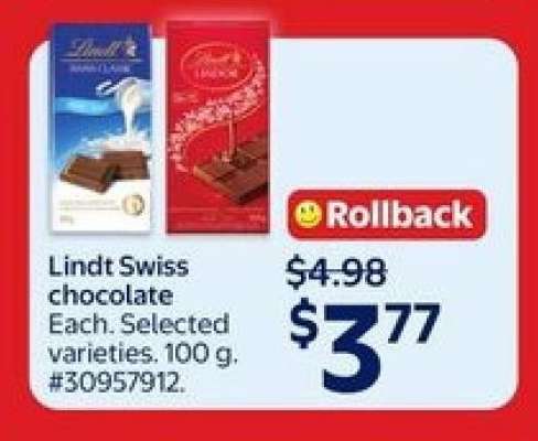 Lindt Swiss chocolate