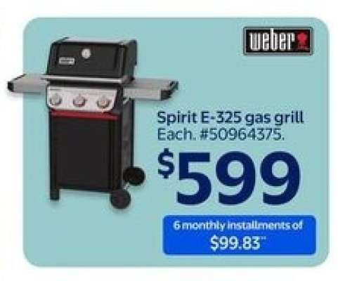 Spirit E-325 gas grill
