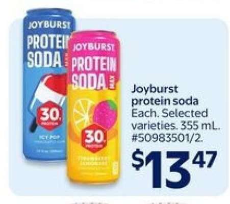 Joyburst protein soda