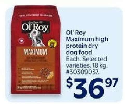 Ol' Roy Maximum high protein dry dog food