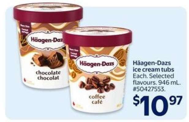 Häagen-Dazs Ice Cream Tubs