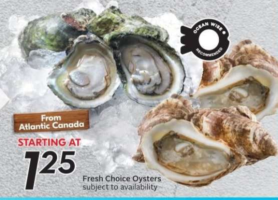 Fresh Choice Oysters