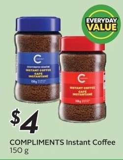 COMPLIMENTS Instant Coffee