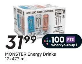 MONSTER ENERGY DRINKS