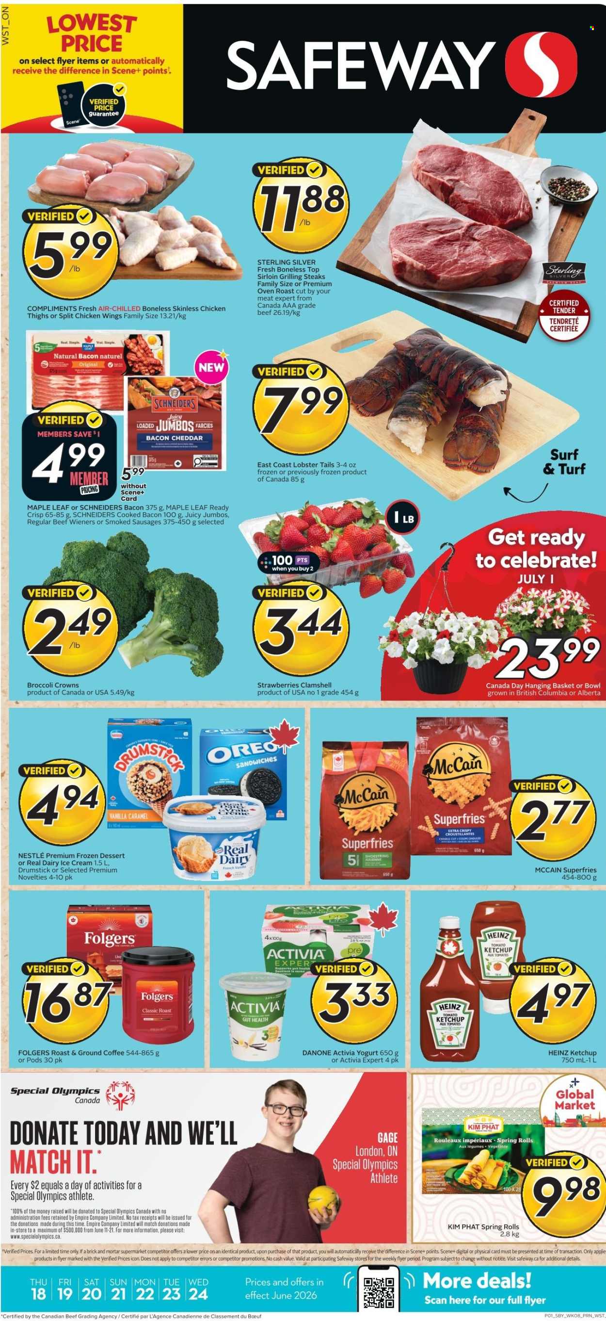 Safeway flyer  - June 18, 2026 - June 24, 2026. Page 1