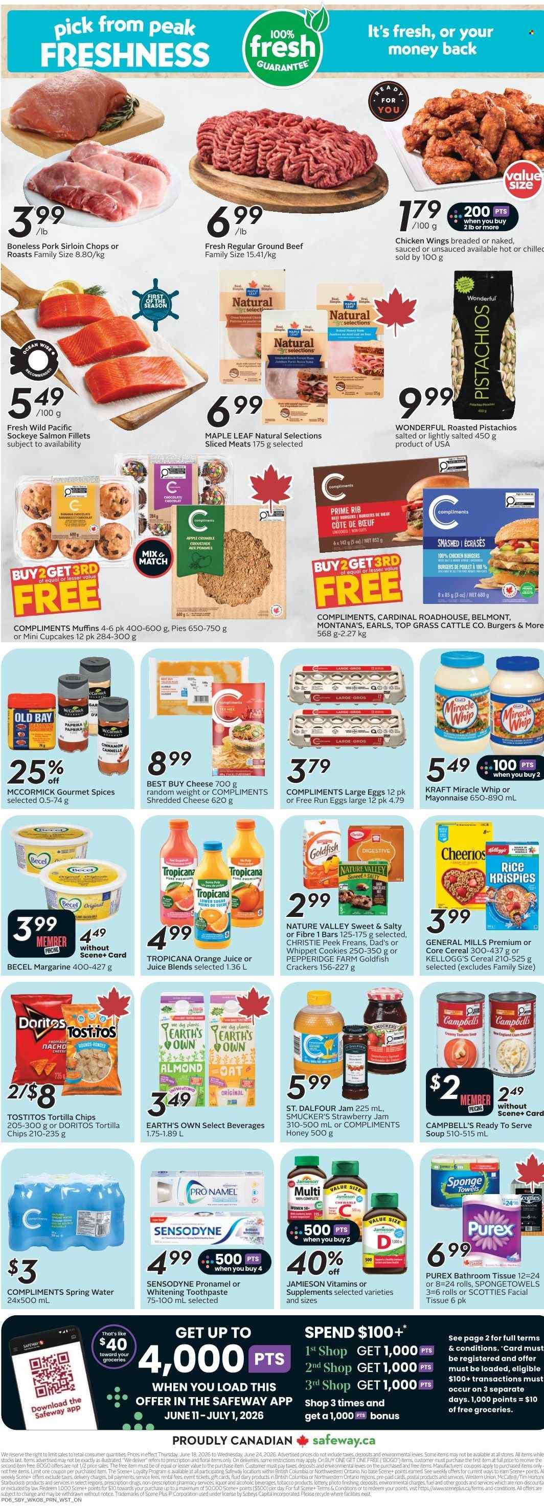 Safeway flyer  - June 18, 2026 - June 24, 2026. Page 3