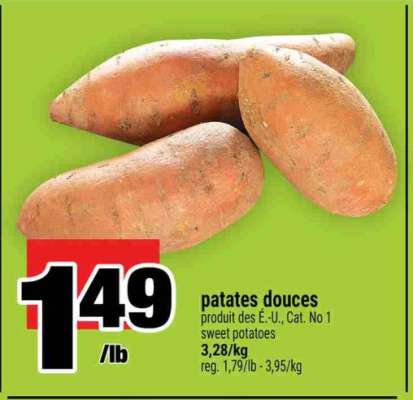 patates douces