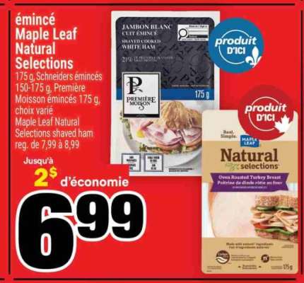 émincé Maple Leaf Natural Selections