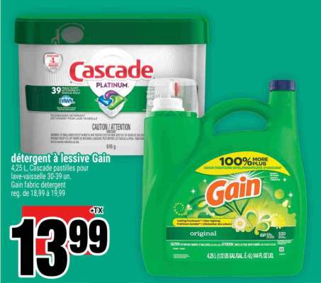 détergent à lessive Gain